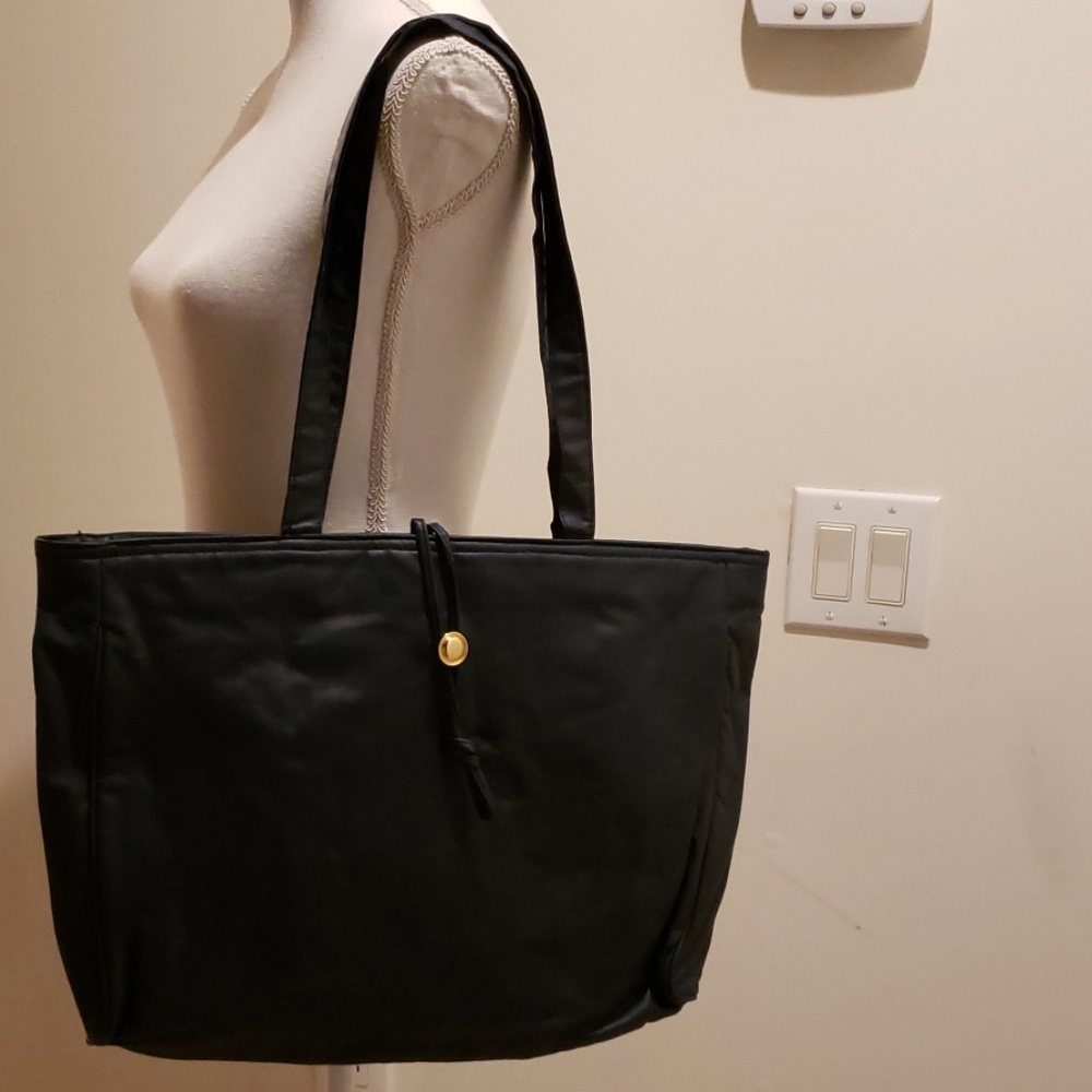 NWOT  Nylon dark navy tote bag